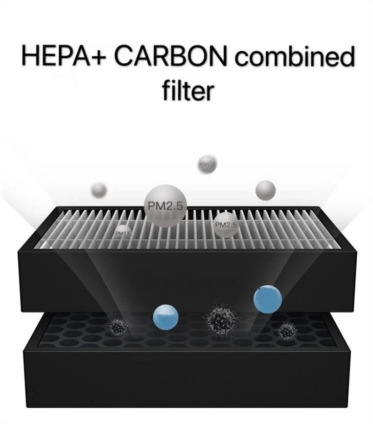 Home Usage Air Purifier With HEPA And Carbon